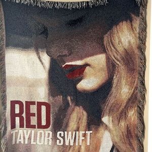 Taylor Swift Red Album woven blanket
